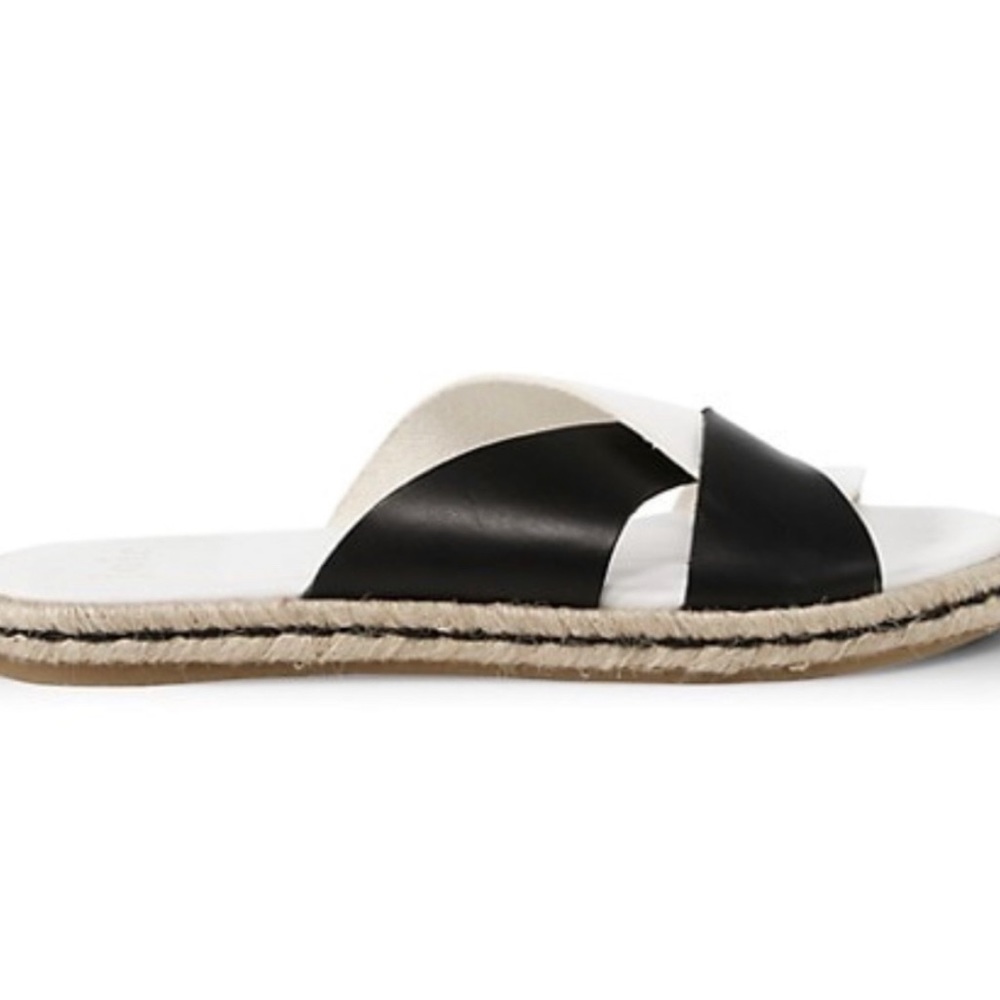 MOVING SALE joie black and white sandals